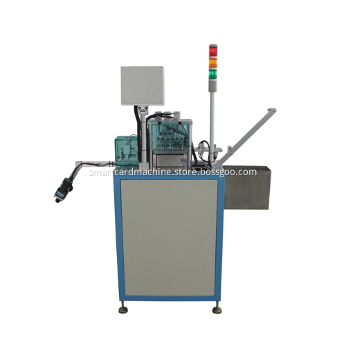 Smart Card Chip Detection and IC Punching Machine